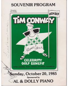 Tim Conway Celebrity Golf Benefit Signed Program 1985