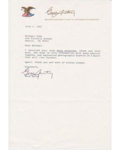 Gene Autry signed letter