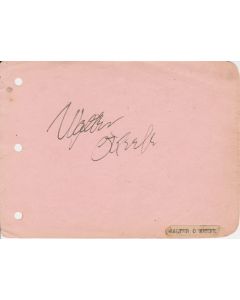 Walter O'Keefe signed in person index card