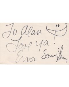 Sonny Shroyer signed in person album page