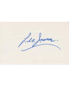 Lee Iacoca signed in person album page