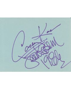 Casey and Jean Kasem signed in person album page