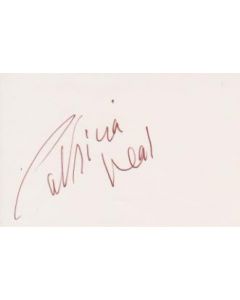 Patricia Neal signed in person 2X4 index card