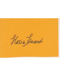 Gloria Stewart signed in person 2X4 index card
