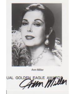 Ann Miller signed in person 3X5 photo
