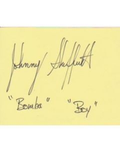 Johnny Sheffield signed in person 2X4 index card