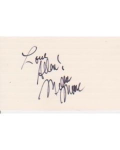 Melba Moore signed in person 2X4 index card