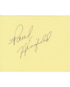 Paul Winfield signed in person 2X4 index card