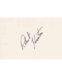 Robert Horton signed in person 2X4 index card