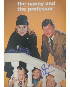 Kim Richards, Juliet Mills & David Doremus NANNY AND THE PROFESSOR orange background