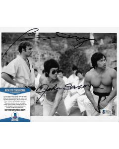 John Saxon (RIP 1936-2020) Bolo Yeung 8X10 w/Beckett COA 2