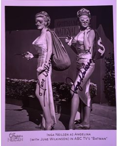 June Wilkinson RIP & Inga Neilsen BatMan 1966 Original Autographed 8X10 Photo #33