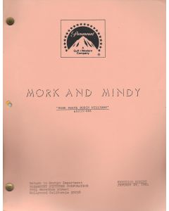 Mork & Mindy "Mork Meets Robin Williams" Original Script