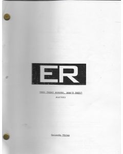 ER"They Treat Horses, Don't They" episode 3, Deezer D's personal Original Script