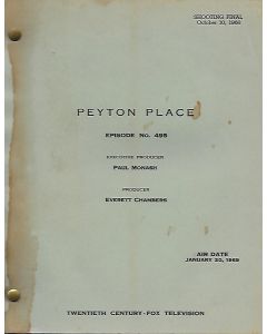 Peyton Place Episode #495 Original Script