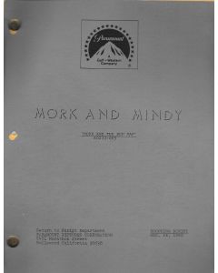 Mork & Mindy "Mork and the Bum Rap" Original Script