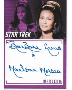 BarBara Luna autographed Star Trek trading card
