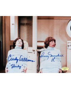 Cindy Williams & Penny Marshall (1943-2018) Laverne & Shirley w/ Ed Richard COA 4