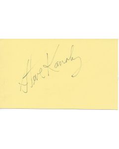Steve Kanaly signed index card - Dallas