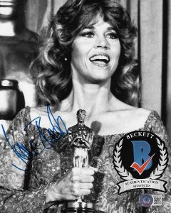 Jane Fonda 8X10 photo w/Beckett COA #2
