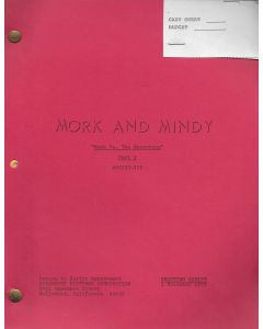 Mork & Mindy "Mork vs. the Necrotons Pt. 1" Original Script
