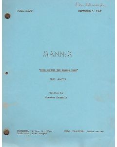 Mannix "Ring Around the Family Tree" Original Script