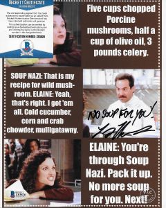 Larry Thomas (Seinfeld) 8X10 w/Beckett COA #7