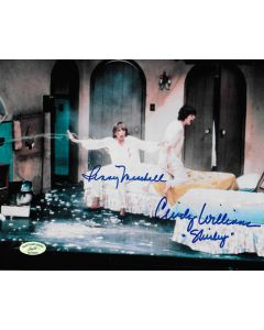 Cindy Williams & Penny Marshall (1943-2018) Laverne & Shirley w/ Ed Richard COA 8