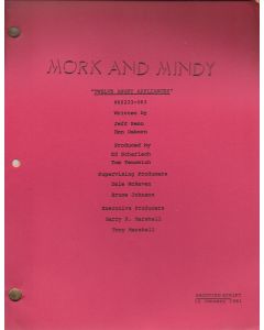 Mork & Mindy "Twelve Angry Appliances" Original Script