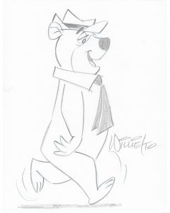 Yogi Bear original drawing signed by artist Willie Ito 3