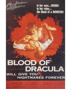 Barbara Wilson BLOOD OF DRACULA signed 8x10 # G08