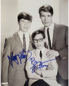 Stanley Livingston Barry Livingston MY THREE SONS 8x10 signed by BOTH!! # G01