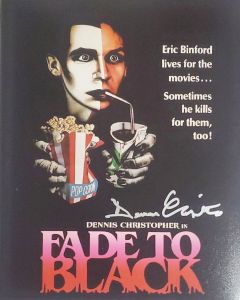 Dennis Christopher FADE TO BLACK signed 8x10 # G11