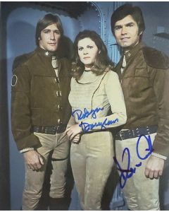 Kent McCord DUO W/ Robyn Douglass GALACTICA 1980 signed 8x10 # G03