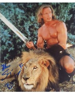 Marc Singer BEASTMASTER signed 8x10 (with movie title!) # G16