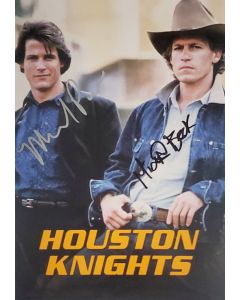Michael Beck & Michael Pare HOUSTON KNIGHTS signed 8x10 # G01