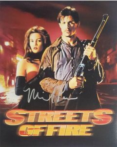 Michael Pare STREETS OF FIRE signed 8x10 # G05