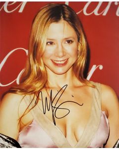 Mira Sorvino MIMIC, ROMY & MICHELLE'S HIGH SCHOOL REUNION signed 8x10 # G13