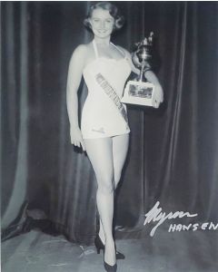 Myrna Hansen MISS USA signed 8x10 # G01