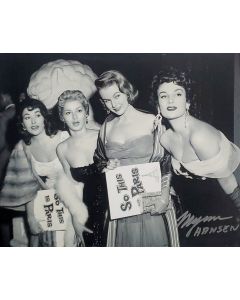 Myrna Hansen SO THIS IS PARIS signed 8x10 # G02