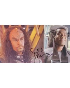 Phil Morris signed 8x10 STAR TREK # G02