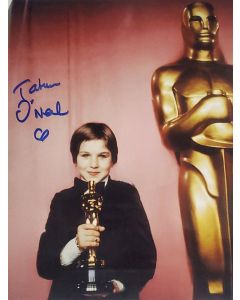 Tatum O'Neal WINNING OSCAR FOR PAPER MOON 1974 signed 8x10 # G20