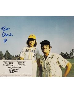Tatum O'Neal BAD NEWS BEARS signed 8x10 # G22