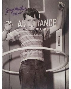Jerry Mathers LEAVE IT TO BEAVER signed 8x10 w/CHARACTER NAME! # G04