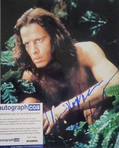 Christopher Lambert GREYSTOKE LEGEND OF TARZAN, LORD OF THE APES signed 8x10 w/jsa coa # G03