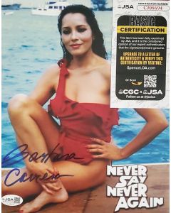 Barbara Carrera signed 8x10 NEVER SAY NEVER AGAIN w/JSA COA # G01