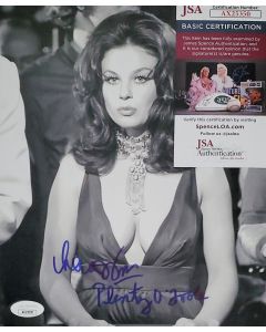 Lana Wood DIAMONDS ARE FOREVER 007 signed 8x10 w/JSA COA # G01