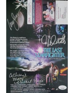 Catherine Mary Stewart, Lance Guest&Nick Castle LAST STARFIGHTER signed 8x12 w/JSA COA # G07