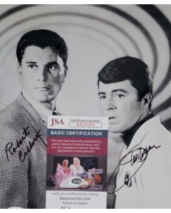 James Darren & Robert Colbert THE TIME TUNNEL signed 8x10 W/jsa coa # G01