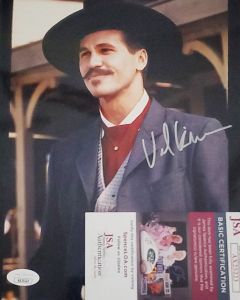 Val Kilmer TOMBSTONE signed 8x10 w/JSA COA # G01